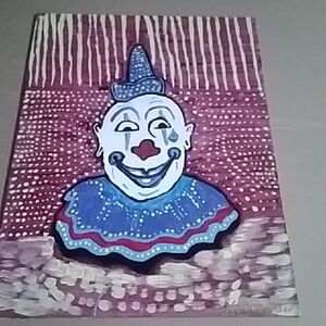 Colorful Clown Art Print